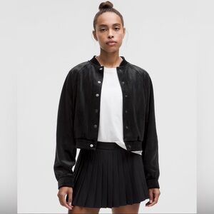 Lululemon Black Velvet Varsity Jacket